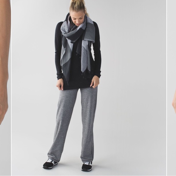 Lululemon relaxed fit pant drawstring‎  heathered slate luon 6 - Picture 1 of 15
